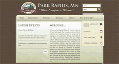 Desktop Screenshot of ci.park-rapids.mn.us